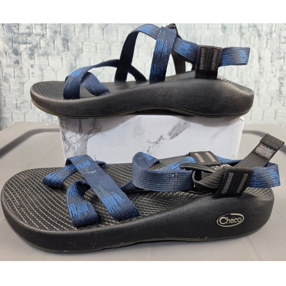 Chaco Z2 Classic Men Blue Black Mist Pattern Sport Sandal Vibram Size 11 J104311
